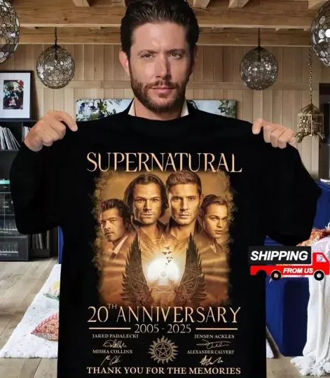 Discover Supernatural Shirt, Supernatural 20Th Anniversary 2005-2025 Shirt