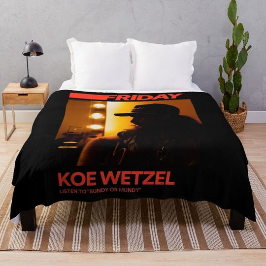 Discover Koe Wetzel Tour Vintage Vol.012 Throw Blanket