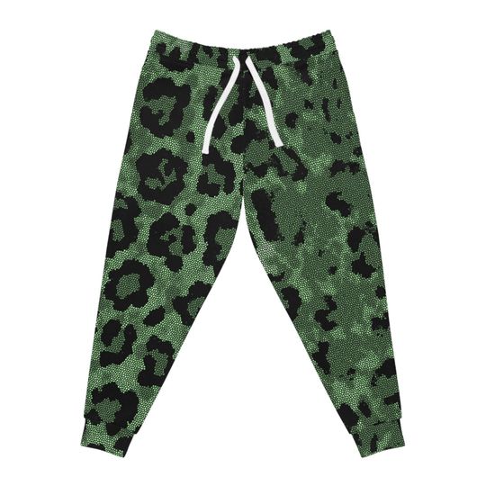 Discover LEOPARD CELL Athletic Joggers - Leopard Print Workout Pants, Women's Sports Trousers