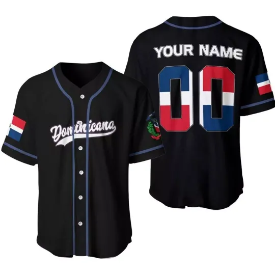 Discover Personalized Dominican Pride Republica Dominicana Baseball Jersey Shirt For Fans