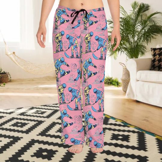 Discover Women's Snowboard and Skiing Pajama Pants - Winter Sleepwear