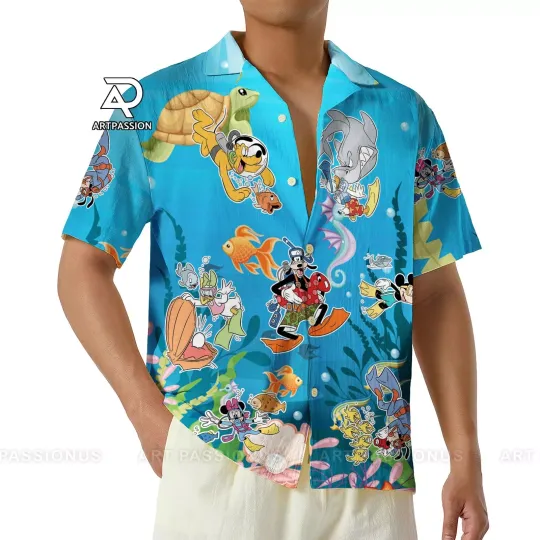 Discover Mickeyy mouse Hawaiian Shirt, Disneyyy Summer Button Up Shirt, Disneyyy Cruise Shirt