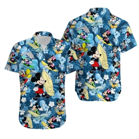 Discover Disneyyy Mickeyy Minniee Hawaiian Shirt Summer Vacation Aloha Shirts