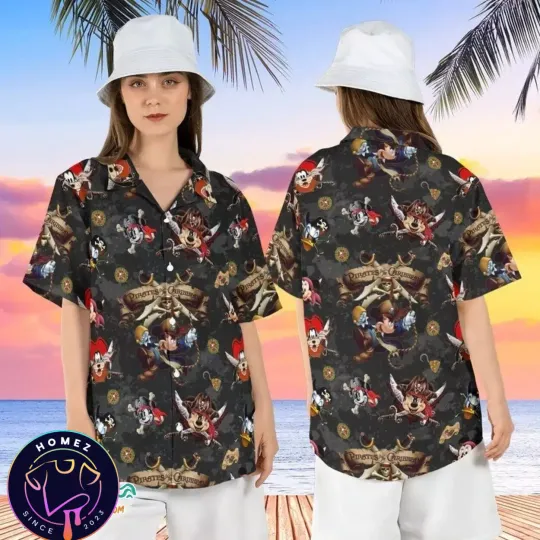 Discover Mickeyy Friends Pirates Caribbean Cruise Aloha Disneyyland Shirt