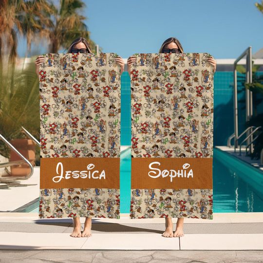 Discover Personalized Disneyyy Western Cowboy Towel,