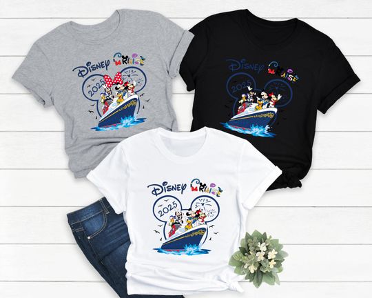 Discover Disneyyy Cruise 2025 Shirt, Family Vacation Matching Tees, Mickeyy Minniee Cruise Outfit