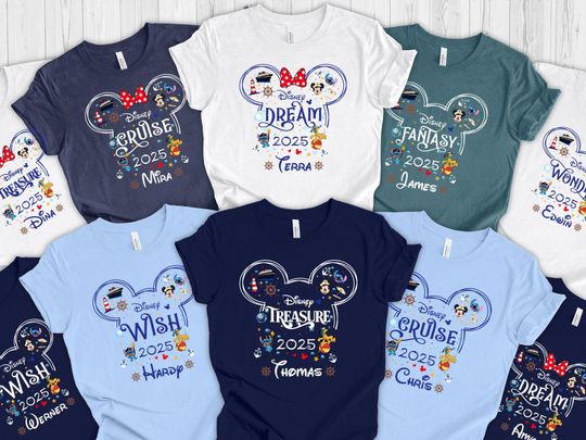 Discover Disneyyy Family Cruise Shirts, Custom Disneyyy Cruise 2025 Shirt