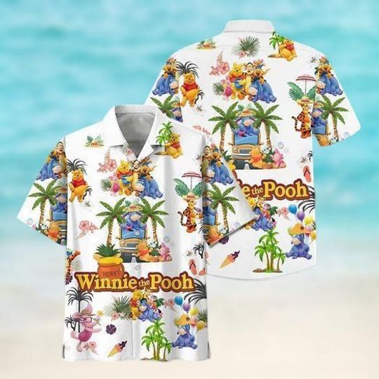 Discover winniee the poohh Button Shirt, Honey Bear Hawaiian Shirt