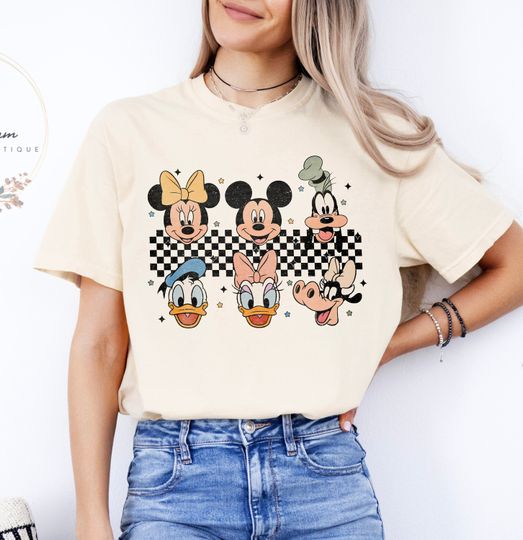Discover Retro Mickeyy And Friends Shirt, Womens Disneyyy Shirt, Disneyyland Shirt
