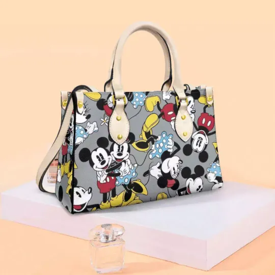 Discover Personalized Mickeyy mouse Leather Handbag, Disneyyy Leather Handbag, gift Woman