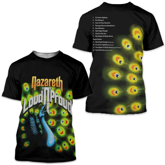 Discover Nazareth Loud 'n' Proud Album Cover AOP 3D T-shirt