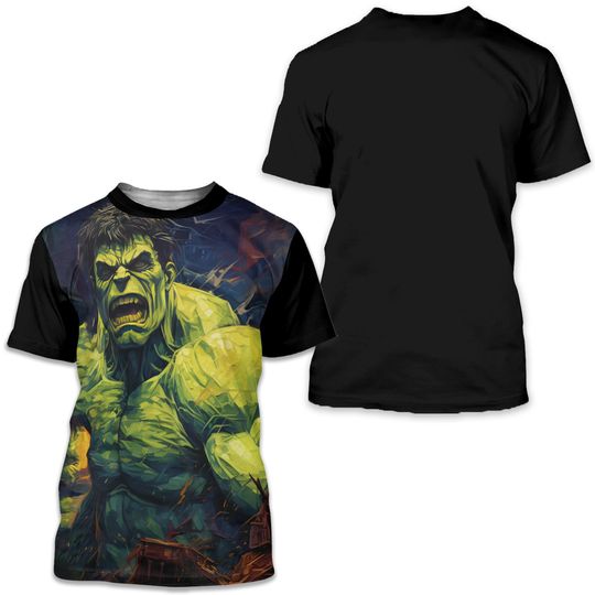 Discover Never Too Old For The Incredible Hulk Superhero Giant Hulk Tshirt 3D Printed