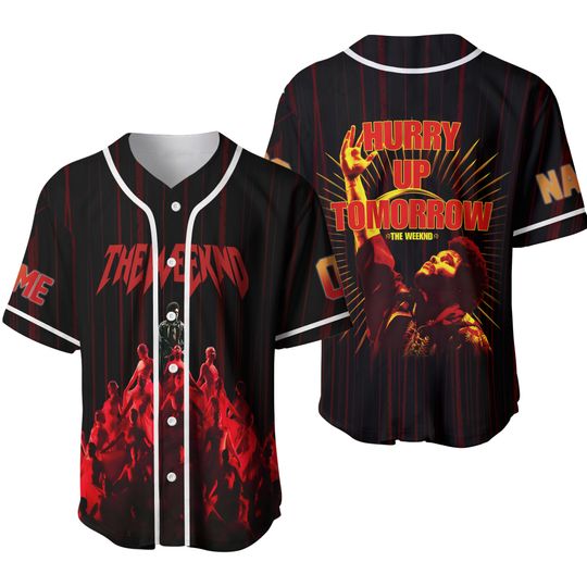 Discover Weeknds Hurry Up Tomorrow Personalized Baseball Jersey