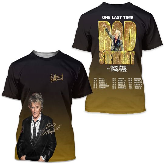 Discover Rod Stewart One Last Time Tour 2025 3DShirt