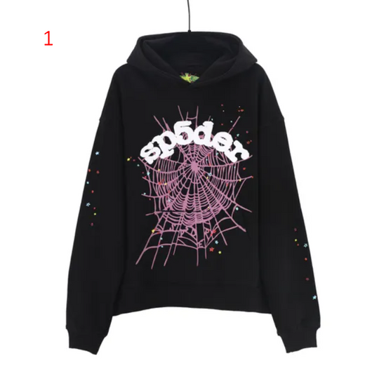 Discover 555555 Hoodies | Spider Web Print Hoodies | Oversized Hoodie