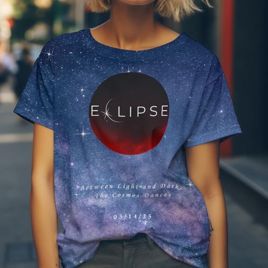 Discover Lunar Eclipse T-Shirt 2025, Moon Phase Top, Astronomy Gift, Space Lover, Graphic Shirt