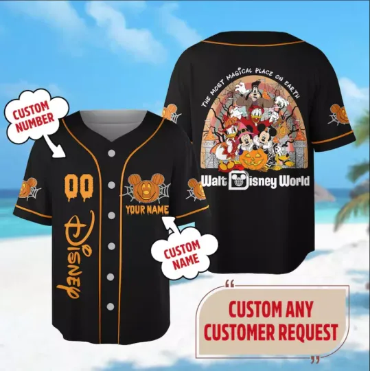 Discover Custom Mickeyy mouse 3D Baseball Jersey