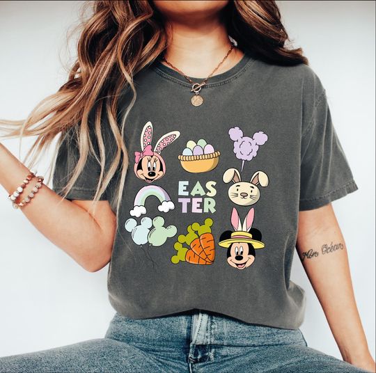 Discover Easter Disneyyy Bunny Comfort Colors T-shirt, Easter Day Tshirt, Disneyyy Easter Day Tee, Mickeyy Bunny Easter Day
