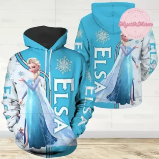 Discover Disneyyy Elsaa 3D HOODIE