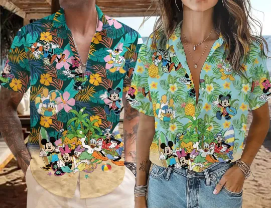 Discover Mickeyy and Friends 3D HAWAII SHIRT US Size All Over Print Father Day Gift