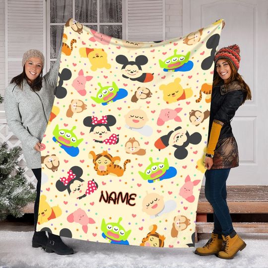 Discover Personalized Name Disneyyy Cartoons Blanket