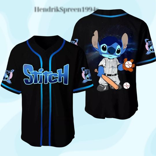 Discover Disneyyy Lilo and Stitchh Stitchh Baseball Jersey, Stitchh Baseball Jersey Team, Disneyyy Stitchh Jersey, Stitchh Football Jersey