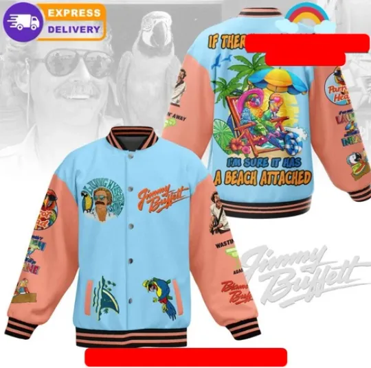 Discover Jimmy Buffet A Beach Attached Baseball Jacket gift shirt motherday gift new