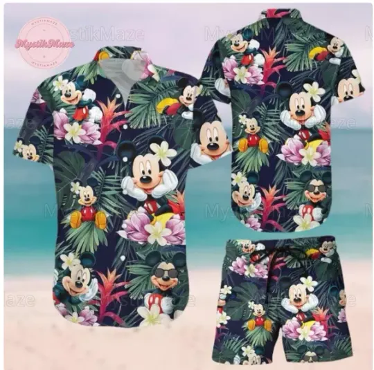 Discover Mickeyy Button 3D HAWAII SHIRT HALLOWEEN GIFT CHRISTMAS GIFT