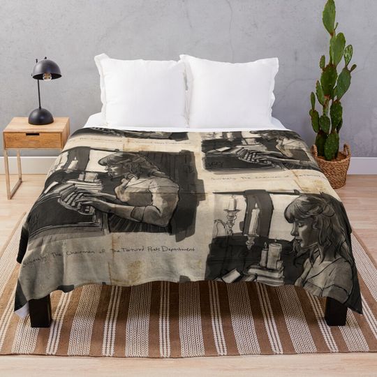 Discover the chairman of the Tortured Poets Department Taylor:) Throw Blanket