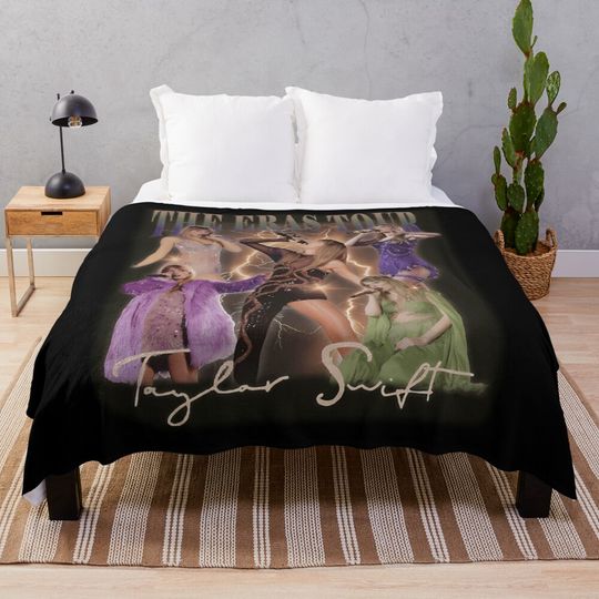 Discover Taylorr Swifts the Erass Tourr Throw Blanket