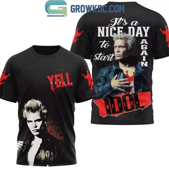 Discover Billy Idol It’s A Nice Day To Start Again 3D T-Shirt