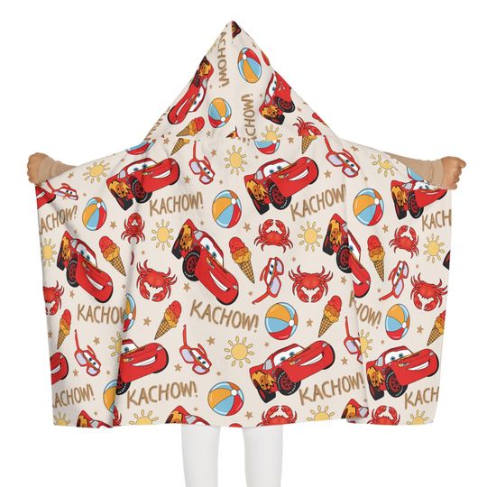 Discover carss Kids Hooded Towel Beach Towel Fun Bath Towel Hooded Towel for Kids Beach Towel