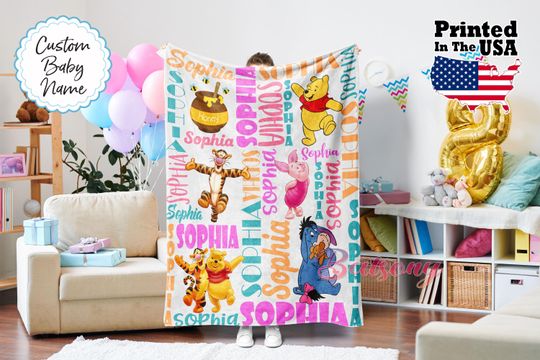 Discover Personalized Cartoon Blanket For Boy and Girl, Custom Cartoon Blanket For Kids