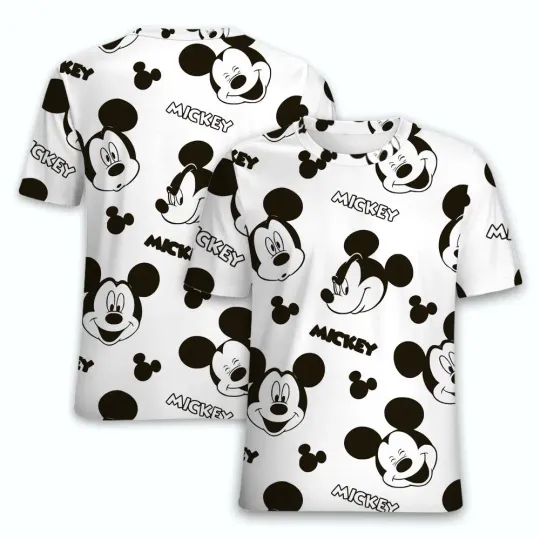 Discover Summer Disneyyy T-Shirts Mickeyy Minniee Mouse Cartoon Anime 3D