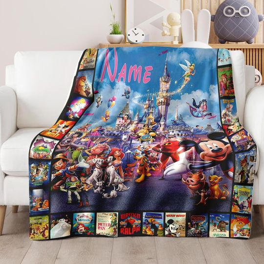 Discover Personalized Mickeyy Minniee And Friends Movies Blanket, Mickeyy And Friends Blanket
