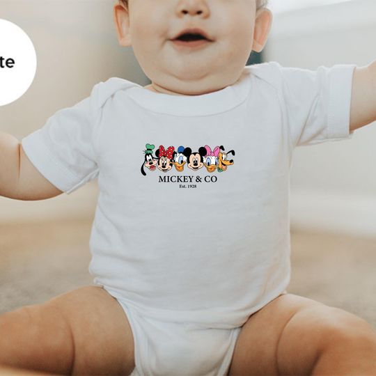 Discover Mickeyy & Co. Infant Bodysuit , Cute Baby Onesie