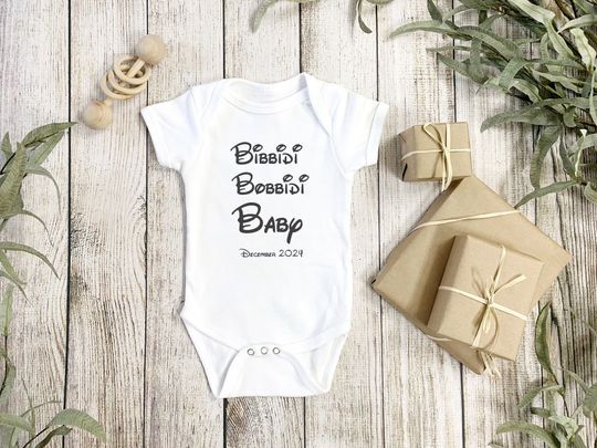 Discover Custom Disneyyy Pregnancy Announcement Onesie