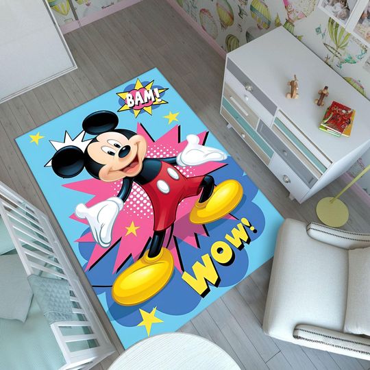 Discover Mickeyy mouse Rug, Minniee Mouse Rug, Nursery Rug,Cute Rug