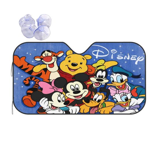 Discover Disneyyy Mickeyy mouse Minniee Pooh Sunshade