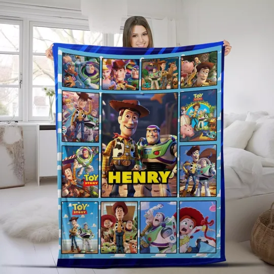 Discover Personalized Name Blanket, Personalized toy stories Blanket, toy stories name blanket