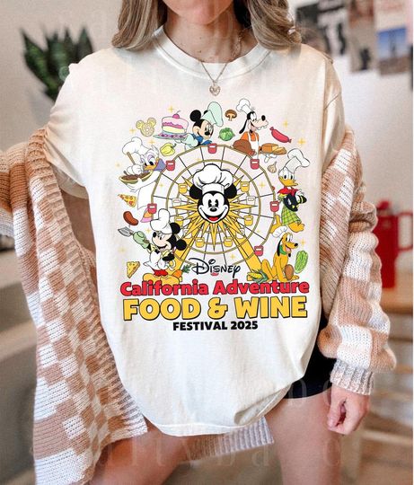 Discover Mickeyy and Friends Chef Disneyyy California Adventure Festival 2025 Shirt