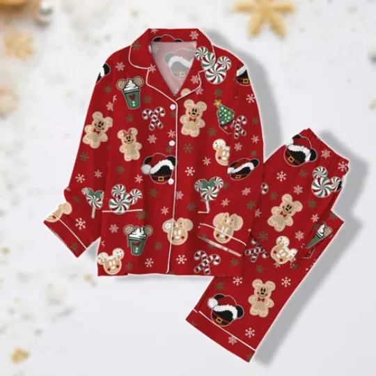 Discover Mickeyy And Minniee Gingerbread Christmas Pajamas, Disneyyland Christmas, Family