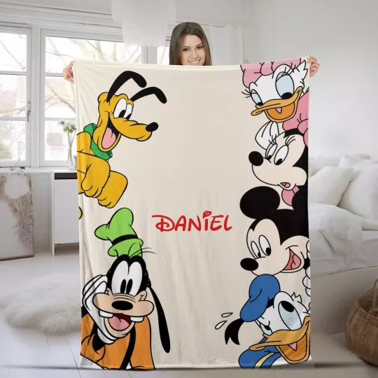 Discover Personalized Disneyyy friends blanket, Mickeyy's friends, Disneyyy characters