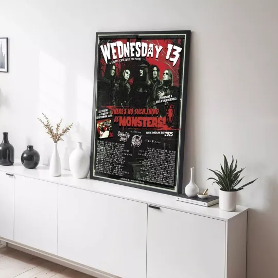 Discover Wednesday 13 There’s No Such Things As Monsters North American Tour 2025 POSTER