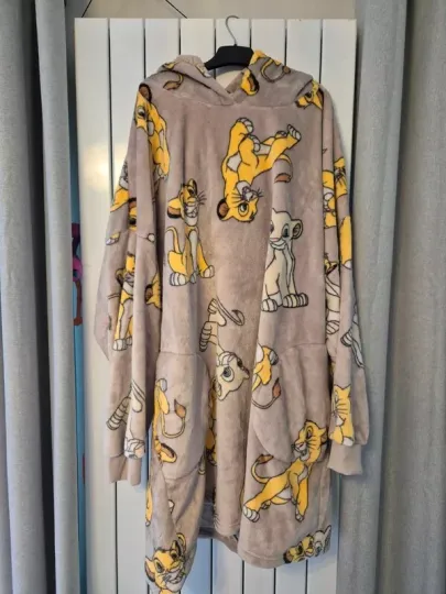 Discover Disneyyy LION KING Simbaa Snuddie Hooded Oversized Blanket Hoodie Snoodie Oodie