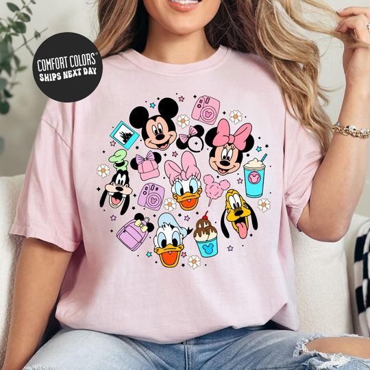 Discover Retro Disneyyy 2025 Shirt, Mickeyy And Friends Shirt, Disneyyy Family Shirt