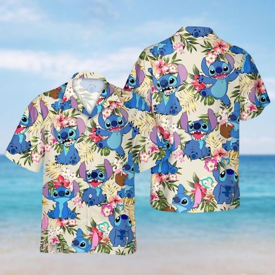 Discover Disneyyy Stitchh Hawaiian Shirt, Lilo And Stitchh Button Shirt, Family Vacation Hawaiians