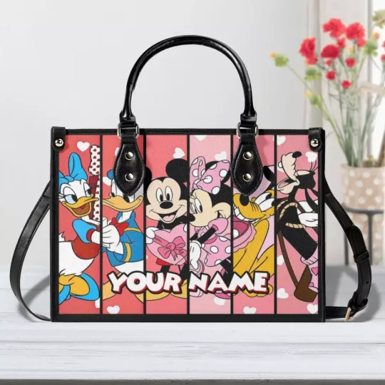 Discover Mickeyy mouse Women Leather Hanbag & Wallet, Woman Handbag, Gift
