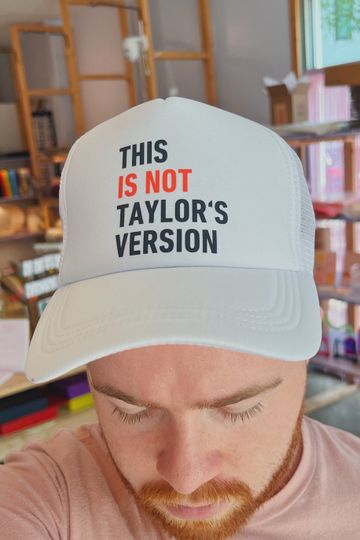 Discover This is NOT TV Trucker Hat Red Quote Taylor White Trucker Hat