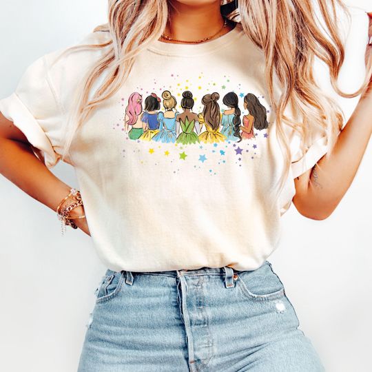 Discover Disneyyy Friends Princess Shirt, Princess Tee, Best Friends Shirt, Retro Princess Shirt